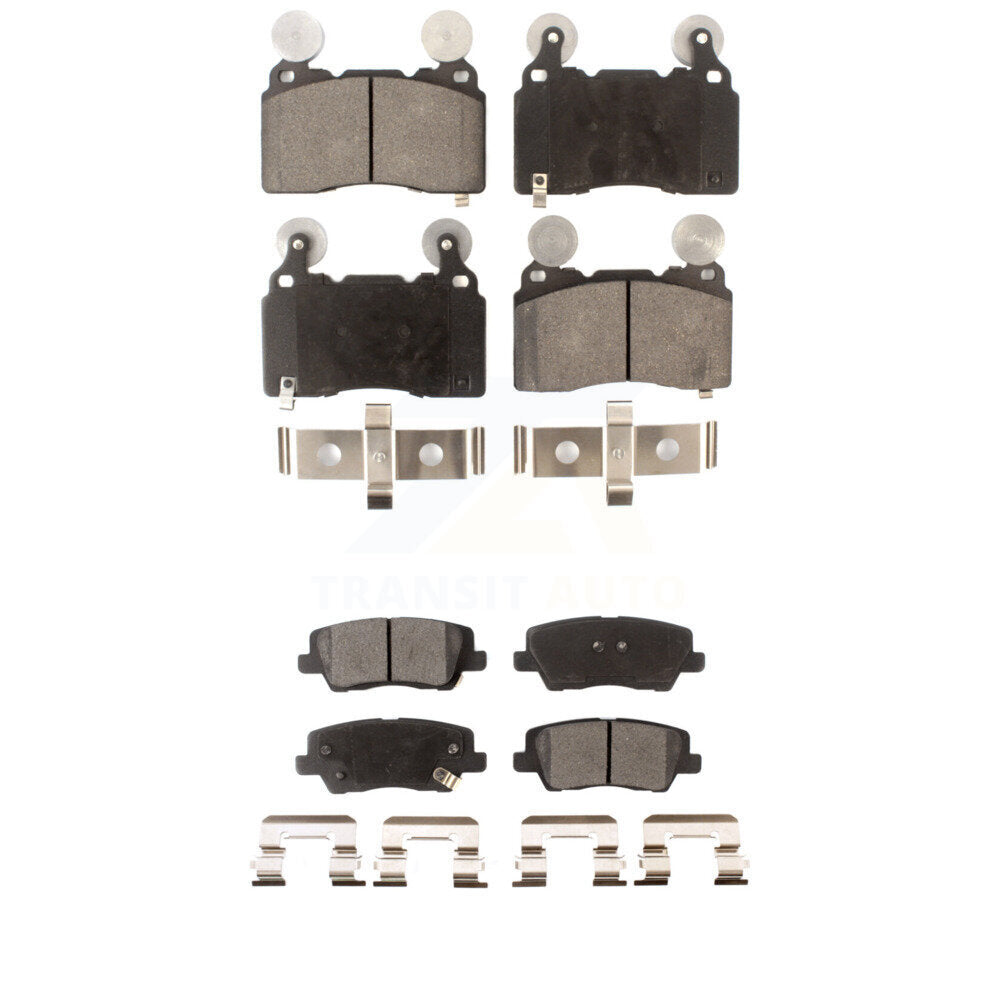 Ceramic Brake Pads Front Rear Kit For Cadillac CTS