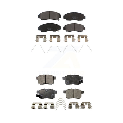 Ceramic Brake Pads Front Rear Kit For Honda Accord Acura TSX