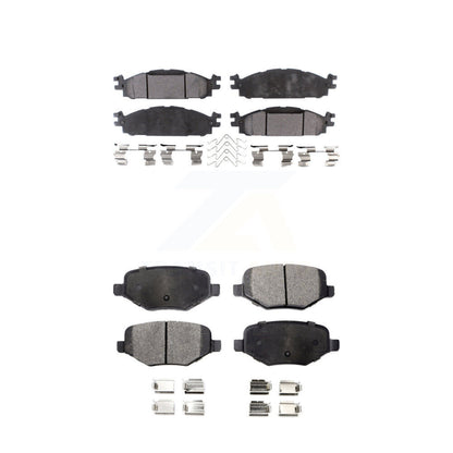 Ceramic Brake Pads Front Rear Kit For Ford Explorer Flex Taurus Lincoln MKT MKS