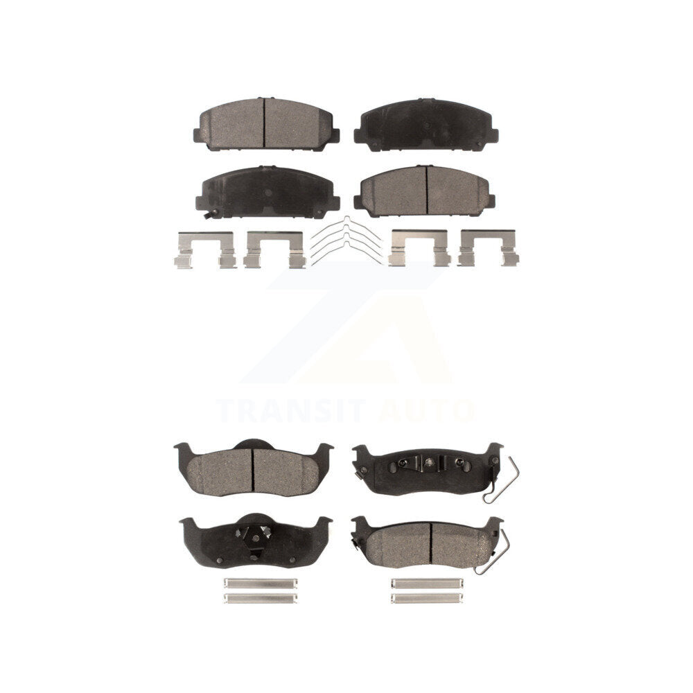 Ceramic Brake Pads Front Rear Kit For Nissan TITAN Armada INFINITI QX56