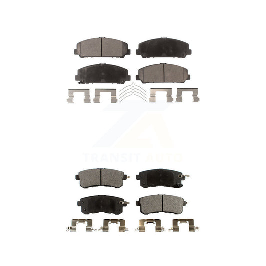 Ceramic Brake Pads Front Rear Kit For INFINITI QX80 Nissan Armada QX56