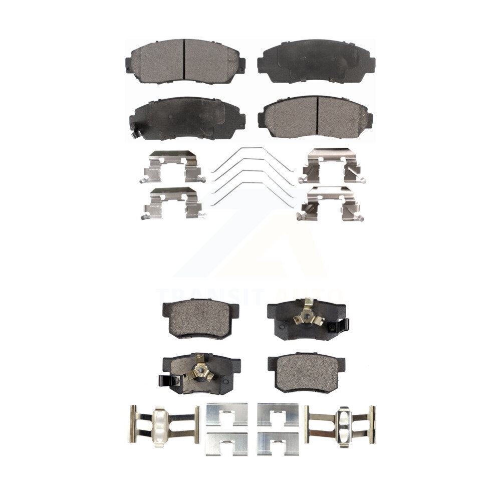 Ceramic Brake Pads Front Rear Kit For Honda CR-V Crosstour Accord