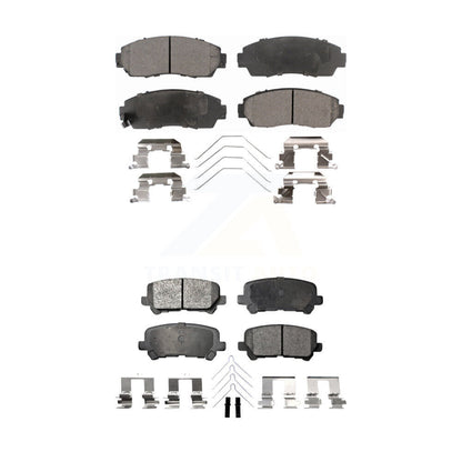 Ceramic Brake Pads Front Rear Kit For 2011-2017 Honda Odyssey