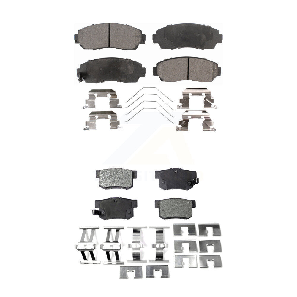 Ceramic Brake Pads Front Rear Kit For Honda Civic