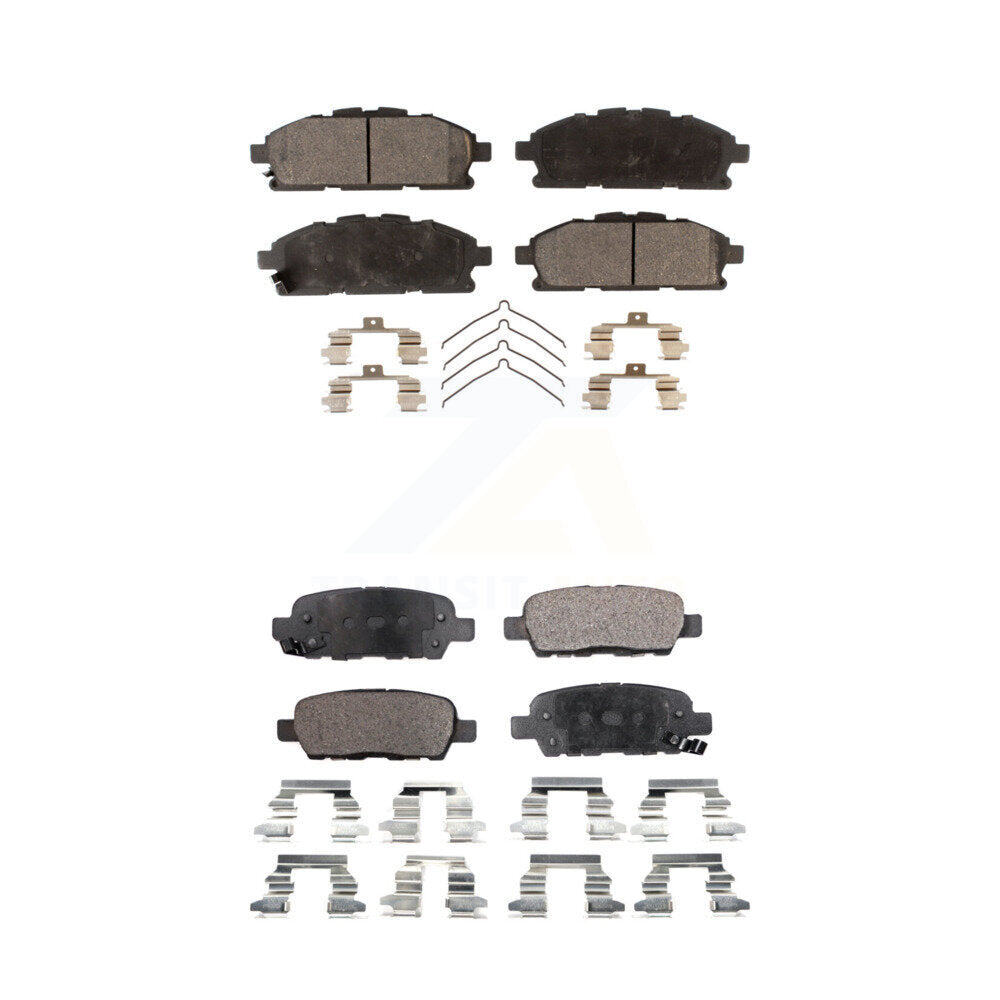 Ceramic Brake Pads Front Rear Kit For 2011-2017 Nissan Quest