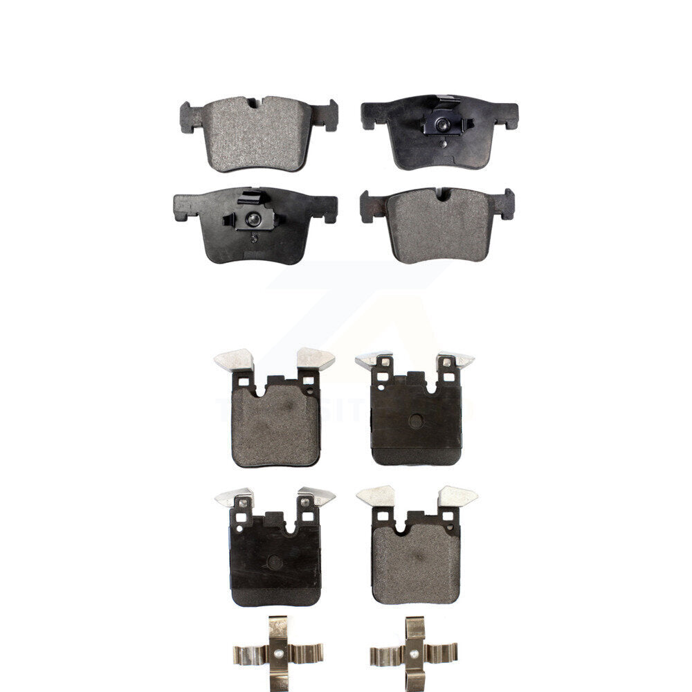Ceramic Brake Pads Front Rear Kit For 12 BMW 328i With 345mm Diameter Rotor