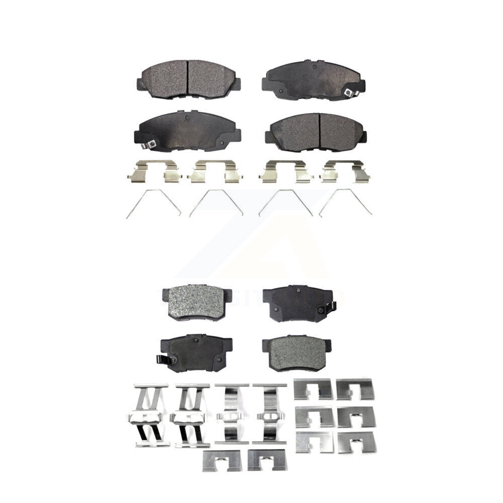 Ceramic Brake Pads Front Rear Kit For Honda Civic