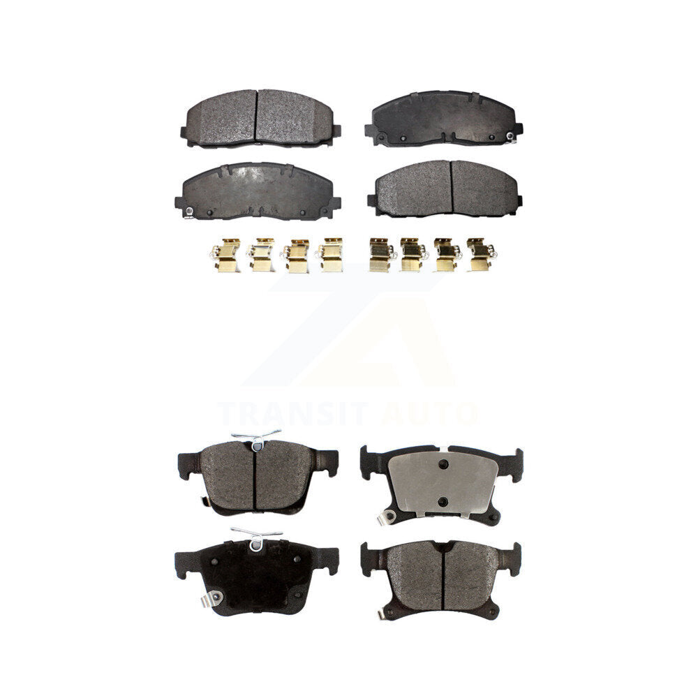 Ceramic Brake Pads Front Rear Kit For Chrysler Pacifica Grand Caravan Voyager