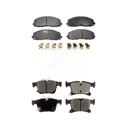 Ceramic Brake Pads Front Rear Kit For Chrysler Pacifica Grand Caravan Voyager