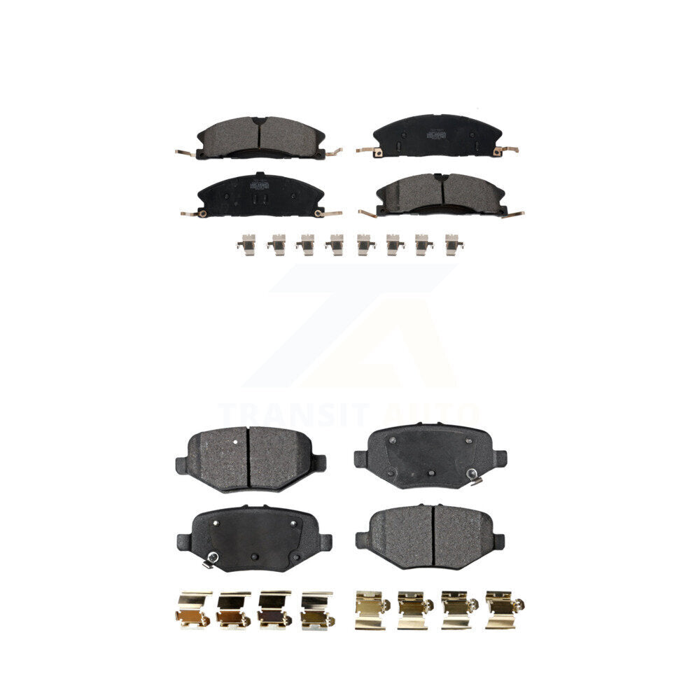 Ceramic Brake Pads Front Rear Kit For Ford Explorer Flex Taurus Police Sedan MKS