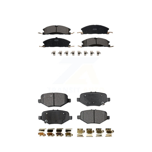 Ceramic Brake Pads Front Rear Kit For Ford Explorer Flex Taurus Police Sedan MKS