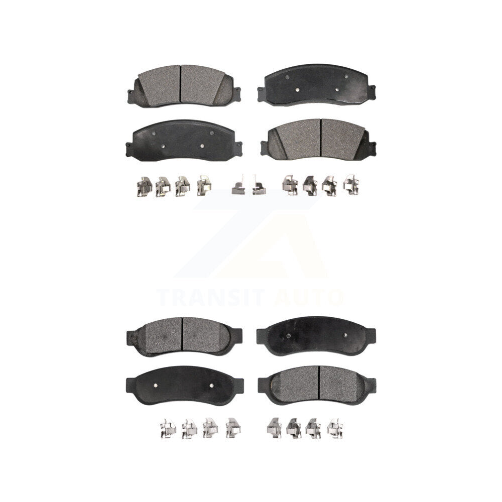 Ceramic Brake Pads Front Rear Kit For Ford F-250 Super Duty F-350