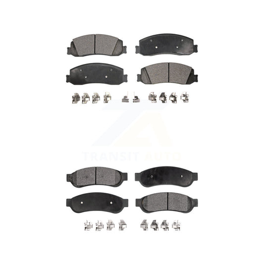 Ceramic Brake Pads Front Rear Kit For Ford F-250 Super Duty F-350
