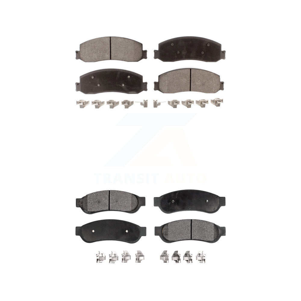 Ceramic Brake Pads Front Rear Kit For Ford F-350 Super Duty F-250