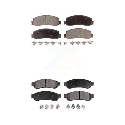 Ceramic Brake Pads Front Rear Kit For Ford F-350 Super Duty F-250