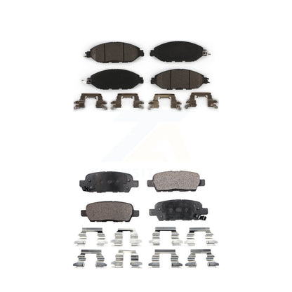 Ceramic Brake Pad Front Rear Kit For Nissan Murano Pathfinder INFINITI QX60 JX35