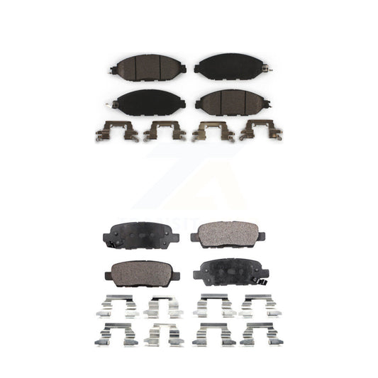 Ceramic Brake Pad Front Rear Kit For Nissan Murano Pathfinder INFINITI QX60 JX35