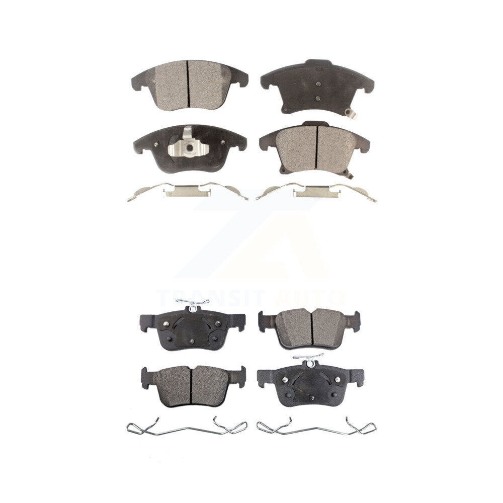 Ceramic Brake Pads Front Rear Kit For Ford Fusion Lincoln MKZ SSV Plug-In Hybrid