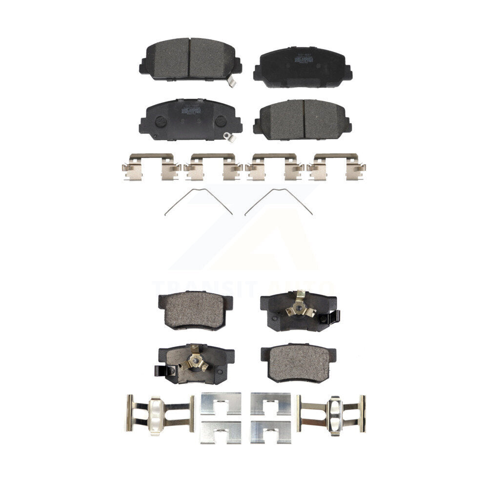 Ceramic Brake Pads Front Rear Kit For 2013-2018 Acura RDX