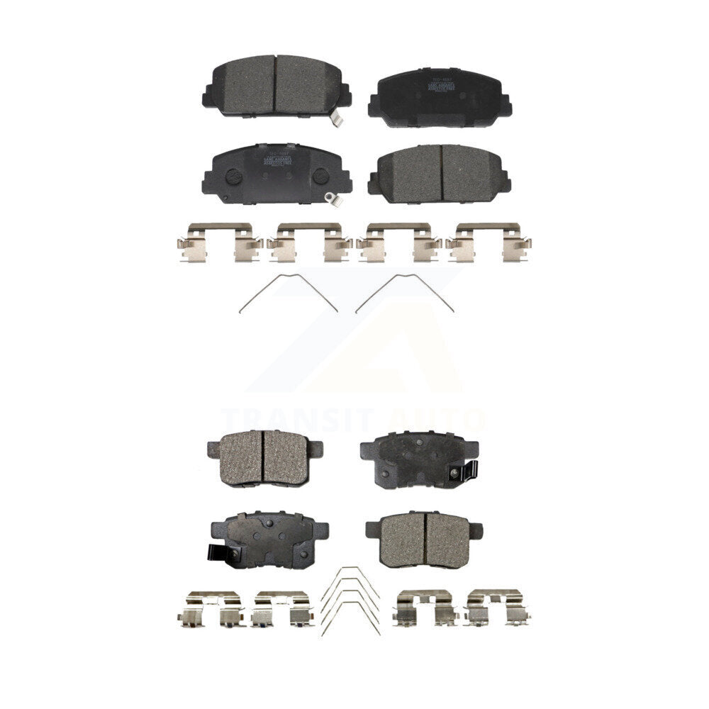 Ceramic Brake Pads Front Rear Kit For Honda Accord