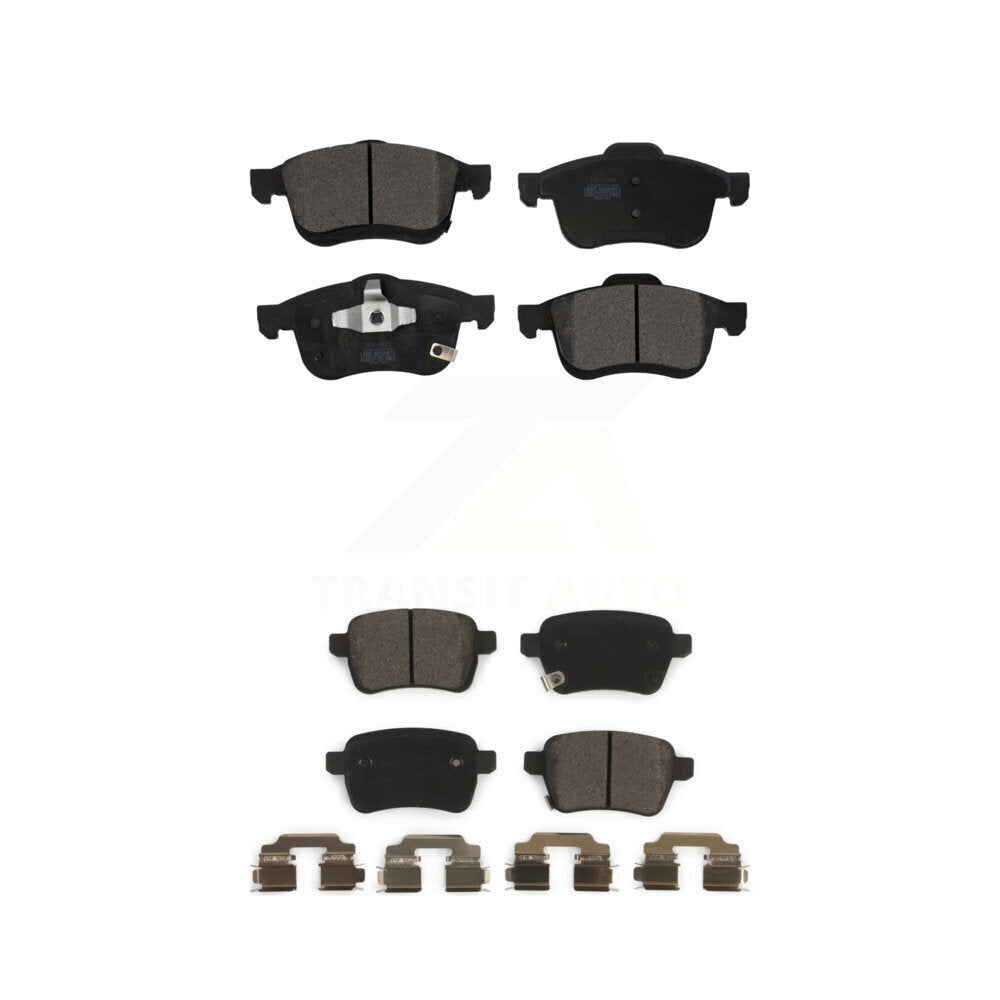 Ceramic Brake Pads Front Rear Kit For 2014-2020 Fiat 500L