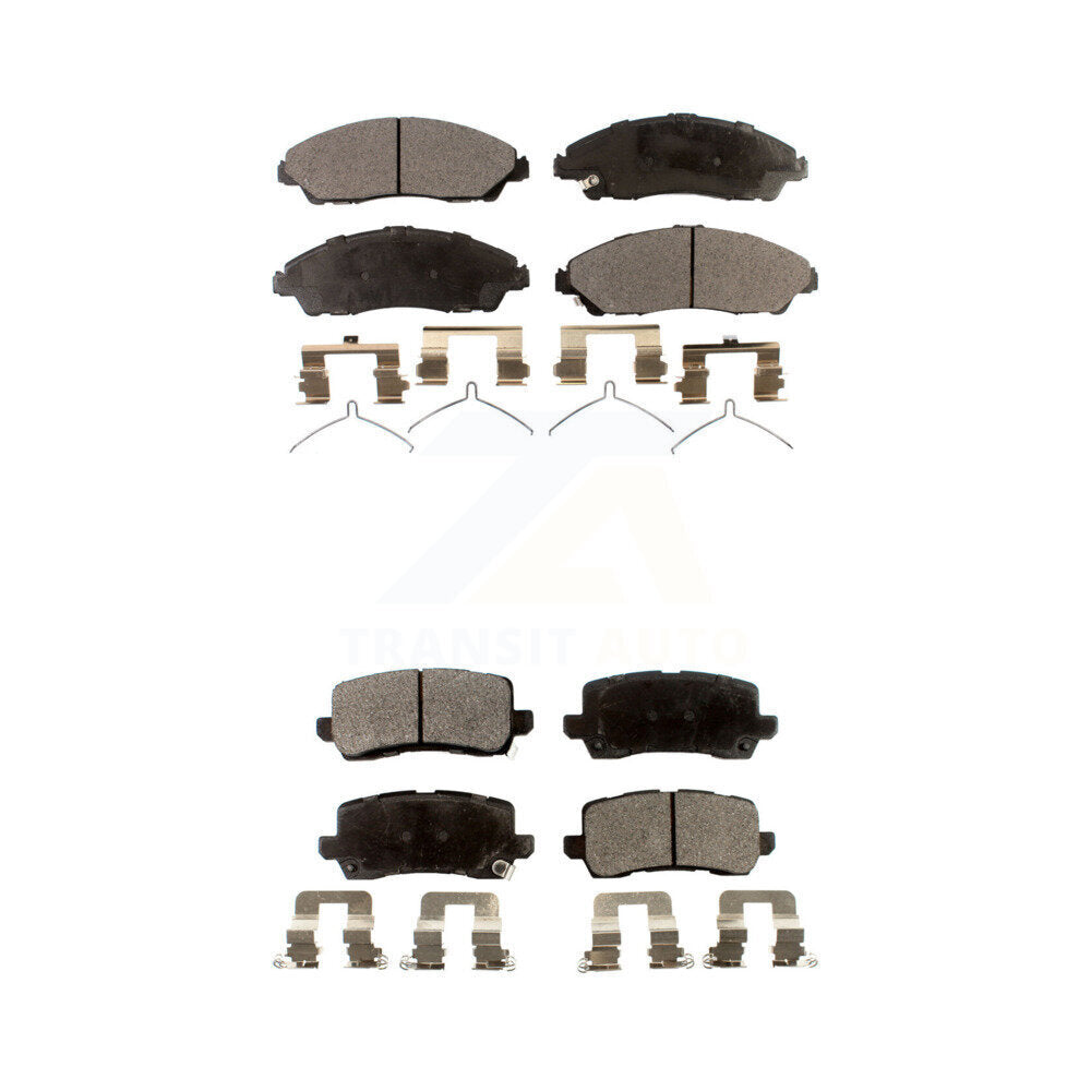 Ceramic Brake Pads Front Rear Kit For 2017-2020 Acura MDX