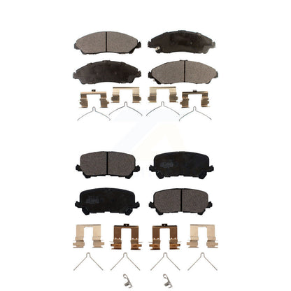 Ceramic Brake Pads Front Rear Kit For Honda Pilot Ridgeline Acura MDX