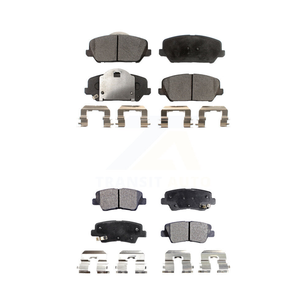 Ceramic Brake Pads Front Rear Kit For Kia Forte Forte5 Koup
