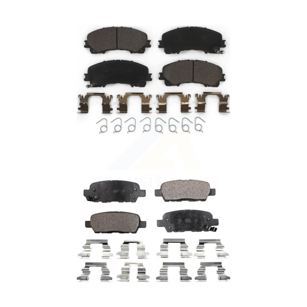 Ceramic Brake Pads Front Rear Kit For Nissan Rogue INFINITI QX50