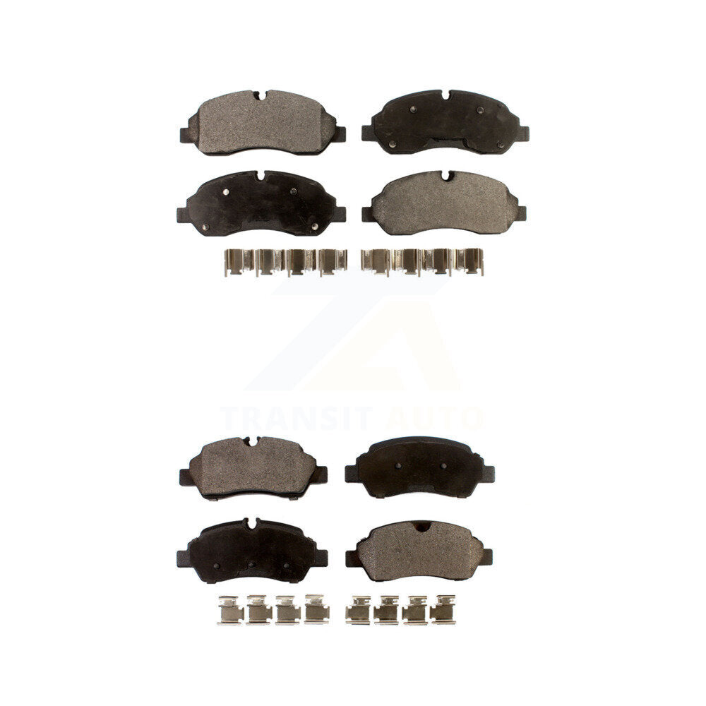 Ceramic Brake Pad Front Rear Kit For Ford Transit-250 Transit-150 Transit-350 HD