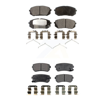 Ceramic Brake Pads Front Rear Kit For Hyundai Sonata With Manual Parking