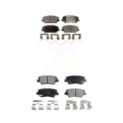 Ceramic Brake Pads Front Rear Kit For 2017 Kia Forte Koup Turbocharged