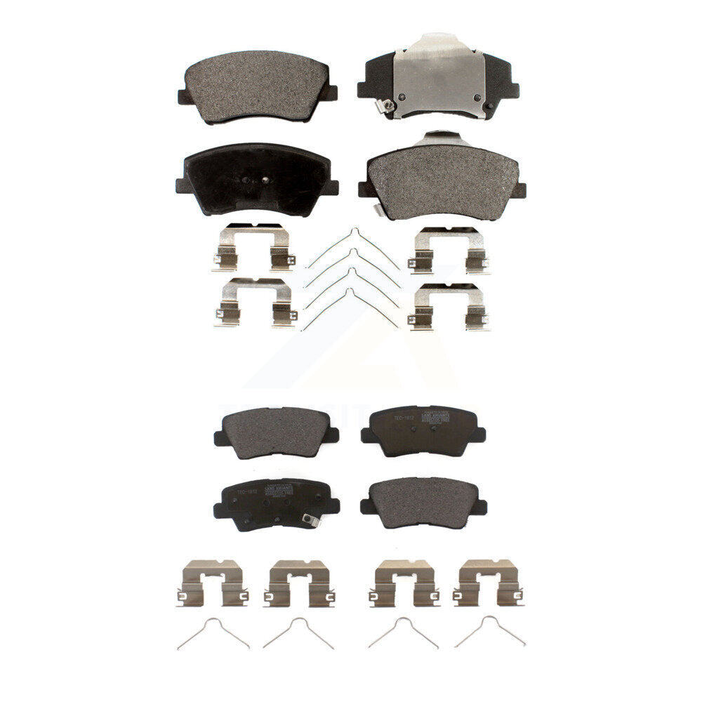 Ceramic Brake Pads Front Rear Kit For Hyundai Elantra Ioniq Kia Niro
