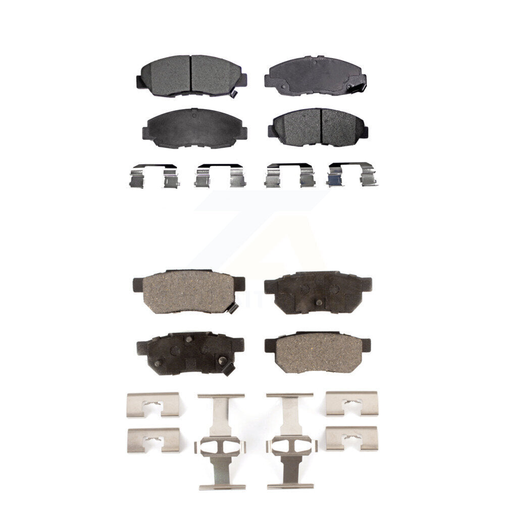 Ceramic Brake Pads Front Rear Kit For Honda Civic Acura EL