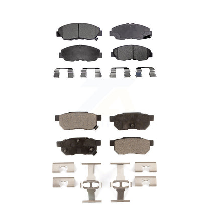 Ceramic Brake Pads Front Rear Kit For Honda Civic Acura EL