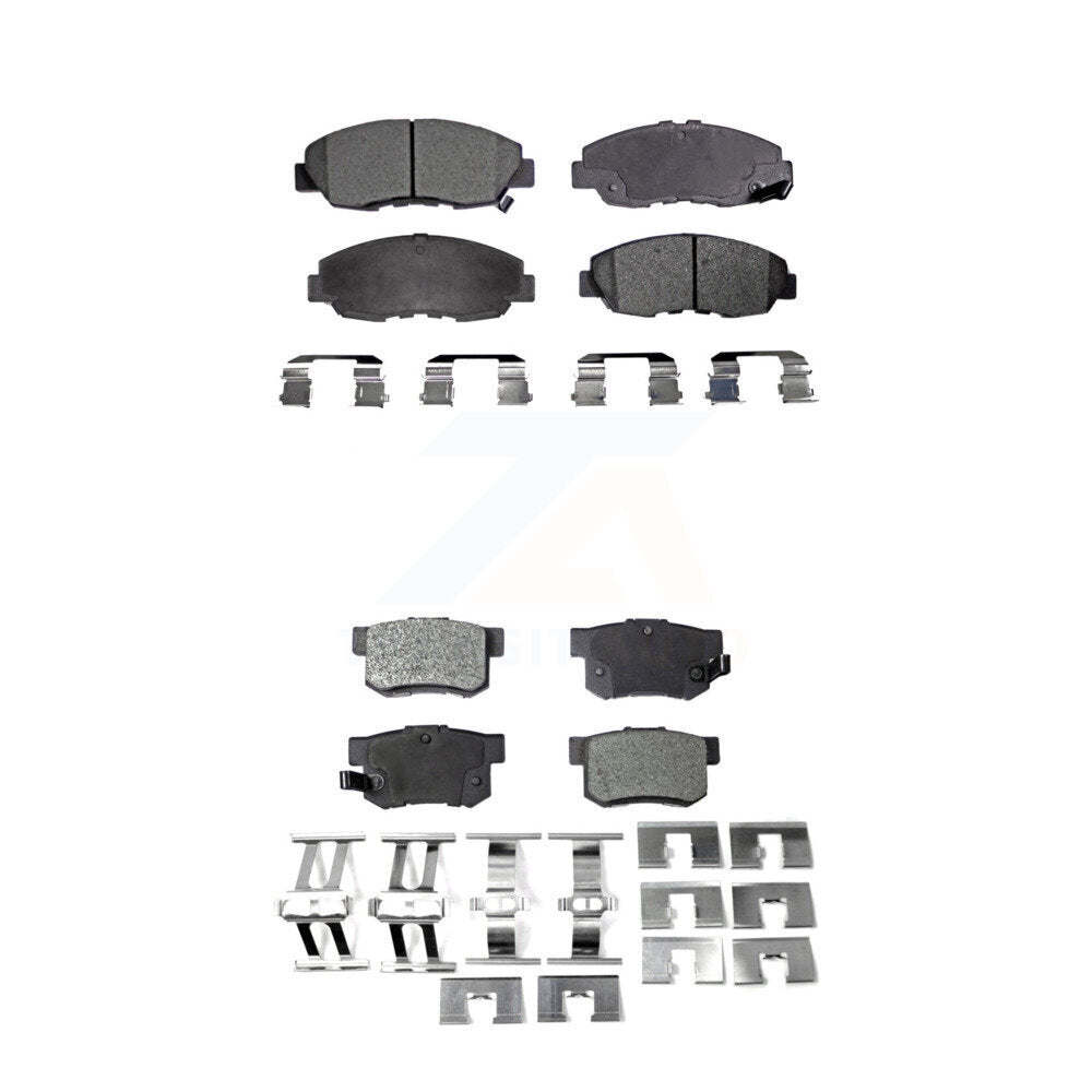 Ceramic Brake Pads Front Rear Kit For Honda Civic Accord Acura EL