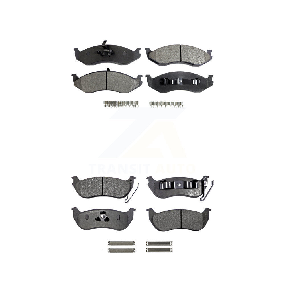 Ceramic Brake Pads Front Rear Kit For Jeep Wrangler TJ