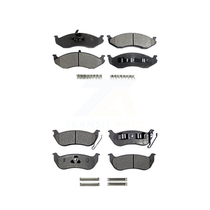 Ceramic Brake Pads Front Rear Kit For Jeep Wrangler TJ