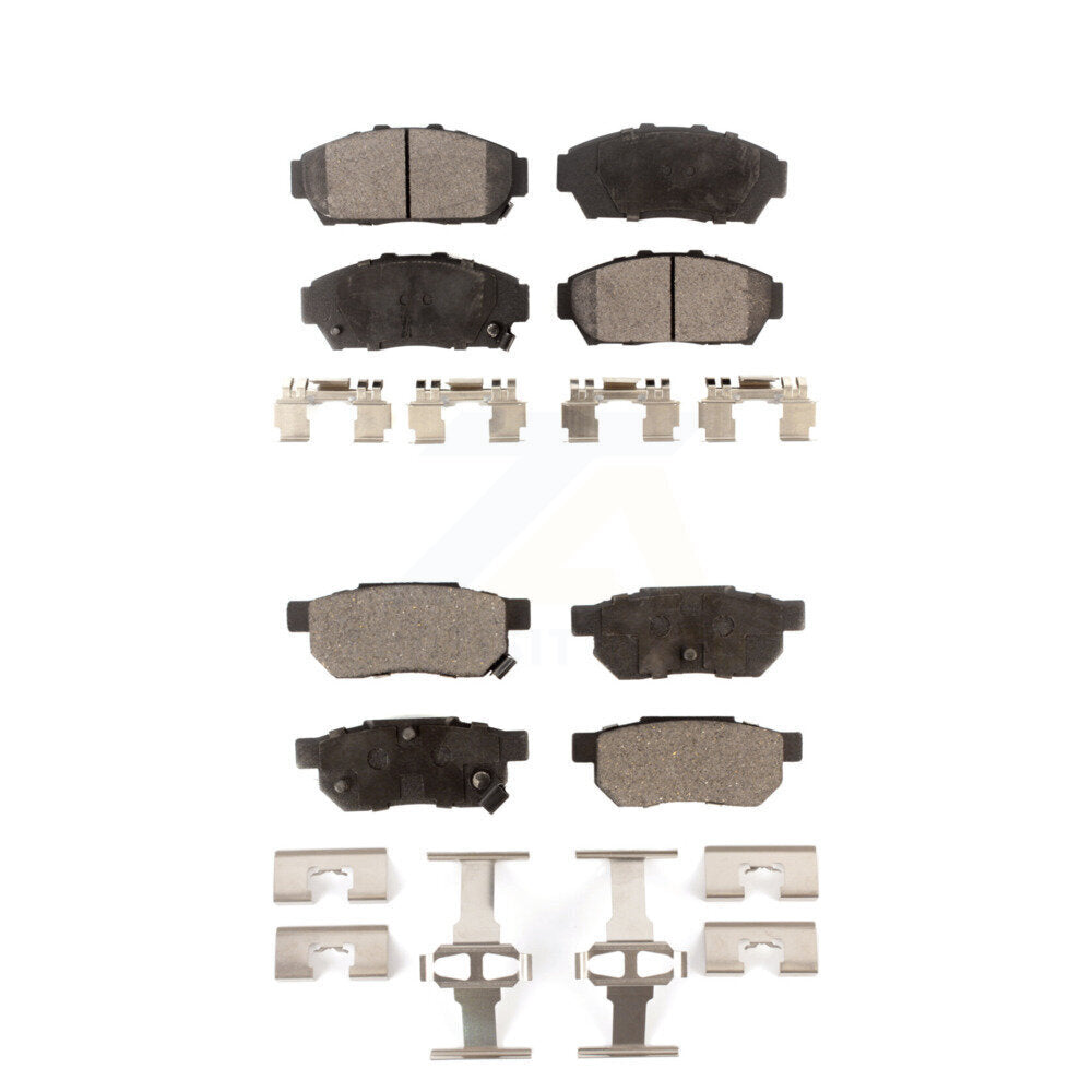 Ceramic Brake Pads Front Rear Kit For Acura Integra Honda Civic