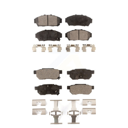 Ceramic Brake Pads Front Rear Kit For Acura Integra Honda Civic