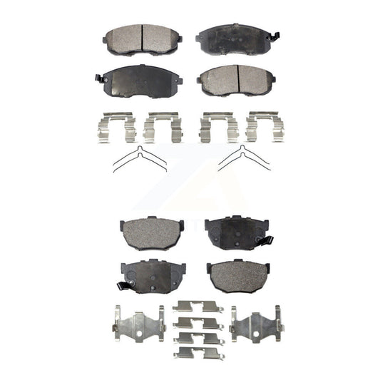 Ceramic Brake Pads Front Rear Kit For 1989-1990 Nissan Maxima Disc rear brakes