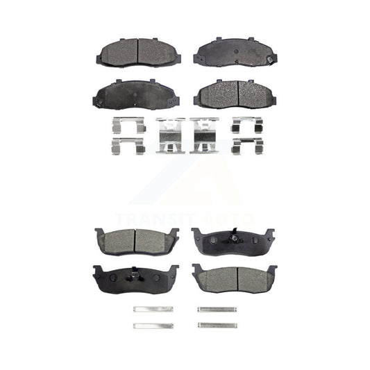 Ceramic Brake Pads Front Rear Kit For Ford F-150 Heritage Lincoln Blackwood