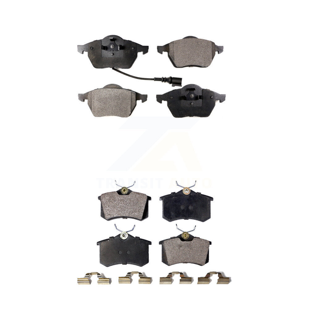 Ceramic Brake Pads Front Rear Kit For Volkswagen Jetta Golf Beetle Audi TT A6