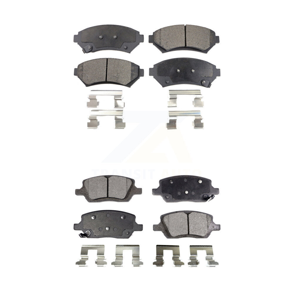 Ceramic Brake Pads Front Rear Kit For 2005 Pontiac Montana FWD