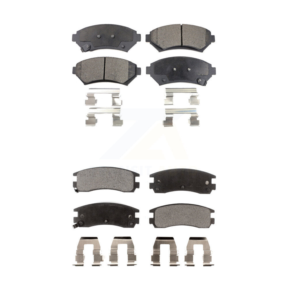 Ceramic Brake Pad Front Rear Kit For Chevrolet Buick Impala Pontiac Century Prix