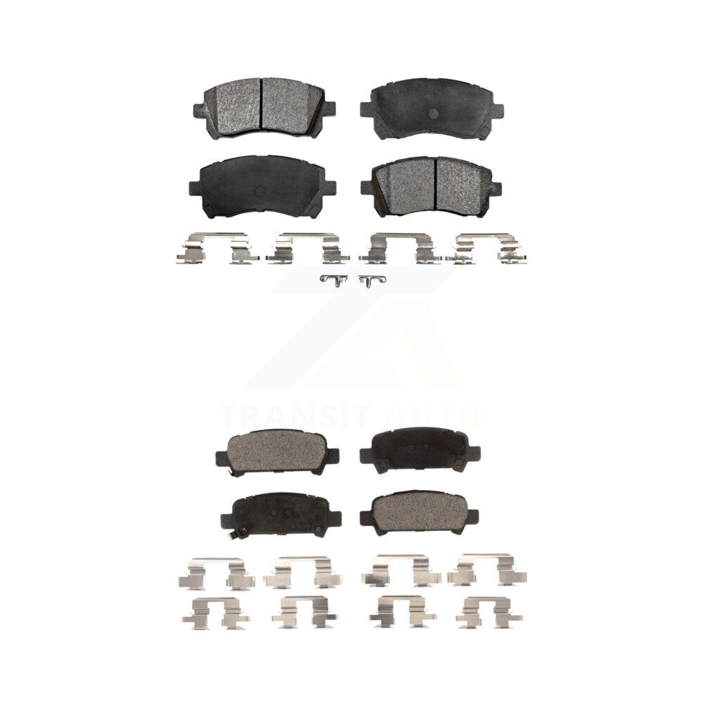 Ceramic Brake Pads Front Rear Kit For Subaru Impreza Forester Outback Legacy