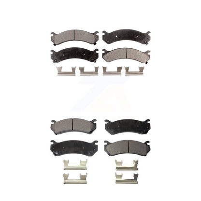 Ceramic Brake Pad Front Rear Kit For Chevrolet GMC Sierra 2500 HD Silverado 3500
