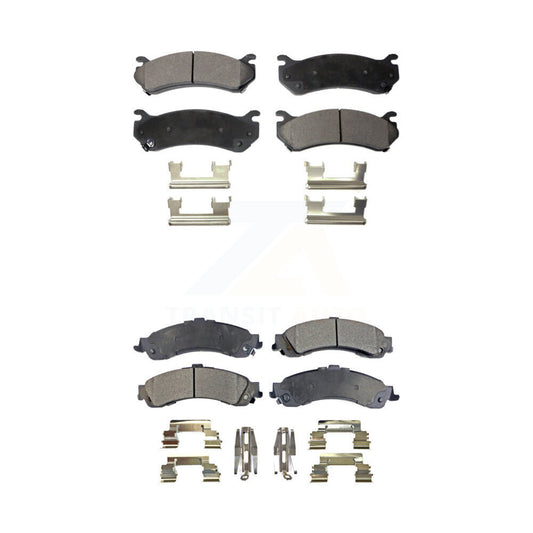 Ceramic Brake Pads Front Rear Kit For Chevrolet GMC Silverado 1500 Sierra Yukon