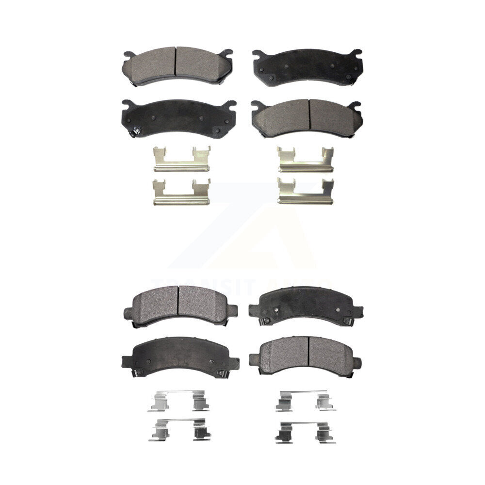 Ceramic Brake Pads Front Rear Kit For Chevrolet Avalanche 1500 GMC Yukon Express