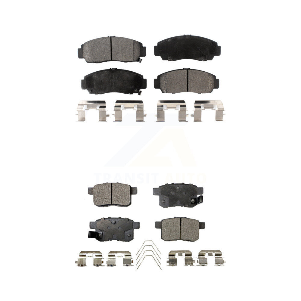 Ceramic Brake Pads Front Rear Kit For Honda Accord Acura TSX